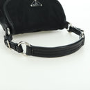 PRADA Hand Bag Nylon Black Silver BR2120 Auth am11021V-7