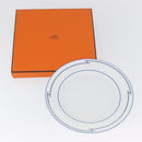 HERMES Rhythm Plate Pottery White Auth am11022M-10
