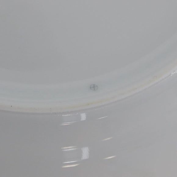 HERMES Rhythm Plate Pottery White Auth am11022M