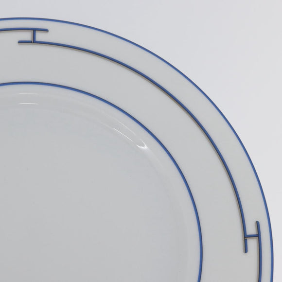 HERMES Rhythm Plate Pottery White Auth am11022M