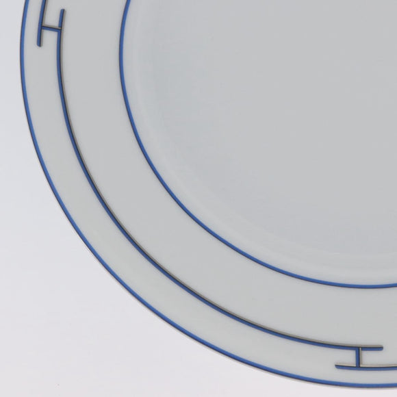 HERMES Rhythm Plate Pottery White Auth am11022M