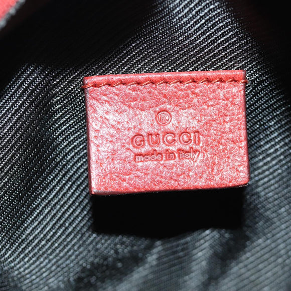 GUCCI GG Canvas Pouch Red 29595 Auth am11024V
