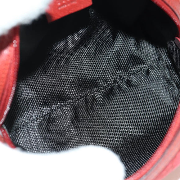 GUCCI GG Canvas Pouch Red 29595 Auth am11024V