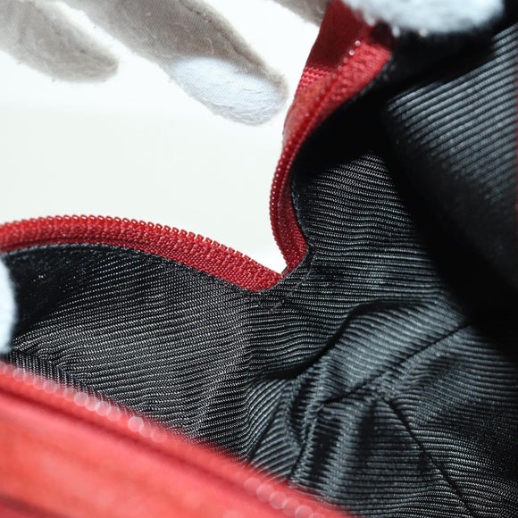 GUCCI GG Canvas Pouch Red 29595 Auth am11024V