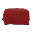 GUCCI GG Canvas Pouch Red 29595 Auth am11024V-2