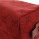 GUCCI GG Canvas Pouch Red 29595 Auth am11024V-9