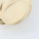 Salvatore Ferragamo Gancini Marissa Bag Leather White Silver Auth am11025-13