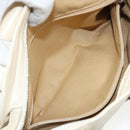 Salvatore Ferragamo Gancini Marissa Bag Leather White Silver Auth am11025-23