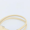 Salvatore Ferragamo Gancini Marissa Bag Leather White Silver Auth am11025-8