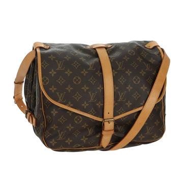 LOUIS VUITTON Monogram Saumur 35 Shoulder Bag M42254 LV Auth am11030V