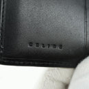 CELINE Macadam Canvas Trifold Wallet PVC Leather Black Gold Auth am11034V-17