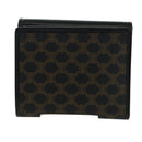 CELINE Macadam Canvas Trifold Wallet PVC Leather Black Gold Auth am11034V-3