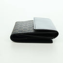 CELINE Macadam Canvas Trifold Wallet PVC Leather Black Gold Auth am11034V-5