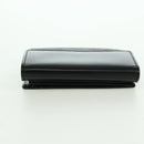 CELINE Macadam Canvas Trifold Wallet PVC Leather Black Gold Auth am11034V-6
