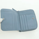 PRADA Round Compact Wallet Wallet Nylon Light Blue 1ML605 Auth am11040V-9