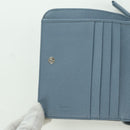 PRADA Round Compact Wallet Wallet Nylon Light Blue 1ML605 Auth am11040V-19