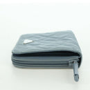 PRADA Round Compact Wallet Wallet Nylon Light Blue 1ML605 Auth am11040V-3