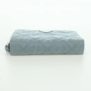 PRADA Round Compact Wallet Wallet Nylon Light Blue 1ML605 Auth am11040V-6