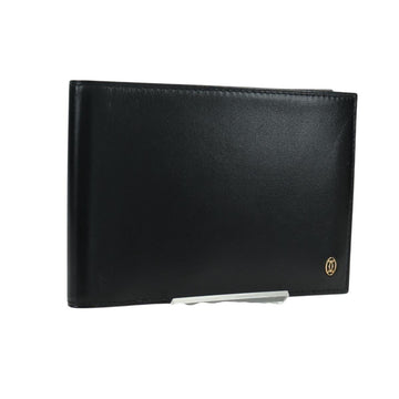 CARTIER Bifold Wallet Pasha Black Auth am11041V