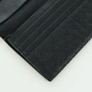 BOTTEGA VENETA INTRECCIATO Long Wallet Leather Navy Gray Ivory Auth am11043A-19