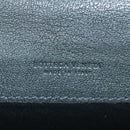 BOTTEGA VENETA INTRECCIATO Long Wallet Leather Navy Gray Ivory Auth am11043A-23