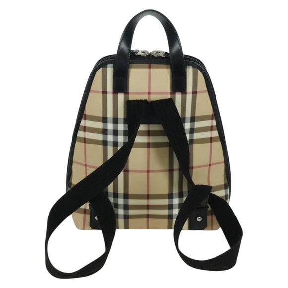 BURBERRY Nova Check Rucksack PVC Beige Auth am11045V