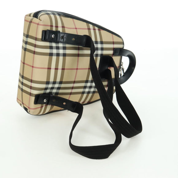 BURBERRY Nova Check Rucksack PVC Beige Auth am11045V