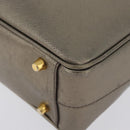 PRADA Handtasche Saffiano Leder Gold Auth am11051A-14