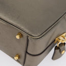 PRADA Handtasche Saffiano Leder Gold Auth am11051A-16