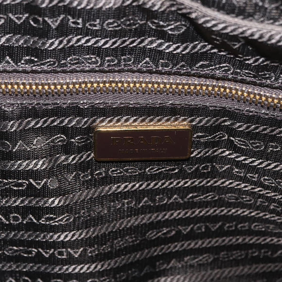 PRADA Handtasche Saffiano Leder Gold Auth am11051A