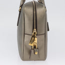 PRADA Handtasche Saffiano Leder Gold Auth am11051A-4