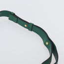 Chloe C Hand Bag Embossed Leather 2way Green Gold Auth am11062V-11