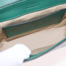 Chloe C Hand Bag Embossed Leather 2way Green Gold Auth am11062V-20