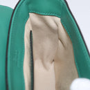 Chloe C Hand Bag Embossed Leather 2way Green Gold Auth am11062V-21