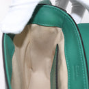 Chloe C Hand Bag Embossed Leather 2way Green Gold Auth am11062V-22