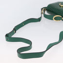 Chloe C Hand Bag Embossed Leather 2way Green Gold Auth am11062V-9
