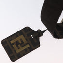 FENDI Zucca Canvas Shoulder Bag PVC Brown Black Auth am11068A-17