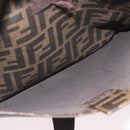 FENDI Zucca Canvas Shoulder Bag PVC Brown Black Auth am11068A-22