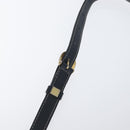 SAINT LAURENT Purse Shoulder Bag Leather Navy White Gold Auth am11069A-8
