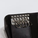 FENDI Zucca Canvas Key Case Black Brown Auth am11078A-9