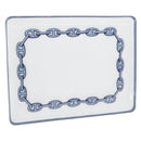 HERMES Shane Dunkle plate Pottery White Navy Auth am11081A-1