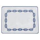 HERMES Shane Dunkle plate Pottery White Navy Auth am11081A-2