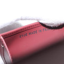 CARTIER Must Line Coin Purse Leather Bordeaux Gold Auth am11082A-11