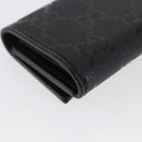 GUCCI GG Implementation Key Case PVC Black Silver Auth am11083A-10