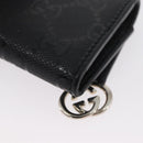 GUCCI GG Implementation Key Case PVC Black Silver Auth am11083A-11