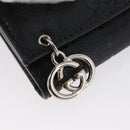 GUCCI GG Implementation Key Case PVC Black Silver Auth am11083A-12