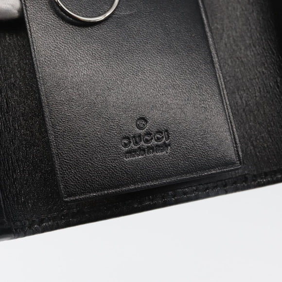 GUCCI GG Implementation Key Case PVC Black Silver Auth am11083A