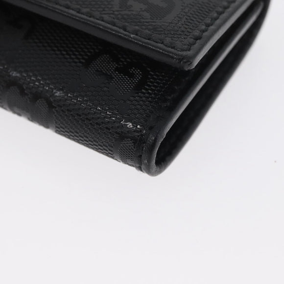 GUCCI GG Implementation Key Case PVC Black Silver Auth am11083A