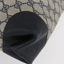 GUCCI GG Supreme Sherry Line Tote Bag PVC Navy Gold 002 904 0222 Auth am11088A-9