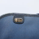 GUCCI GG Supreme Sherry Line Tote Bag PVC Navy Gold 002 904 0222 Auth am11088A-17